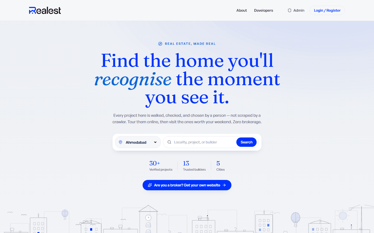 Realest — Listing websites built by Shashwat Technologies